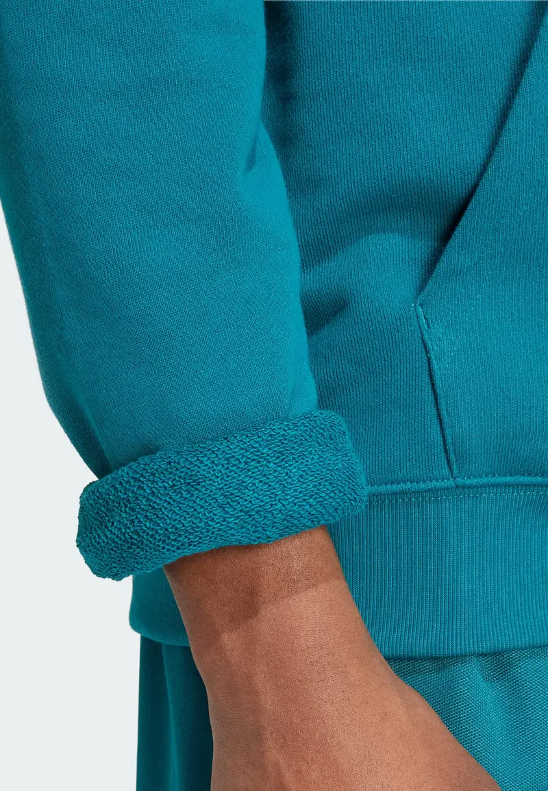 Felpa 'Adicolor Classics Trefoil' blu ciano / bianco miniatura 2