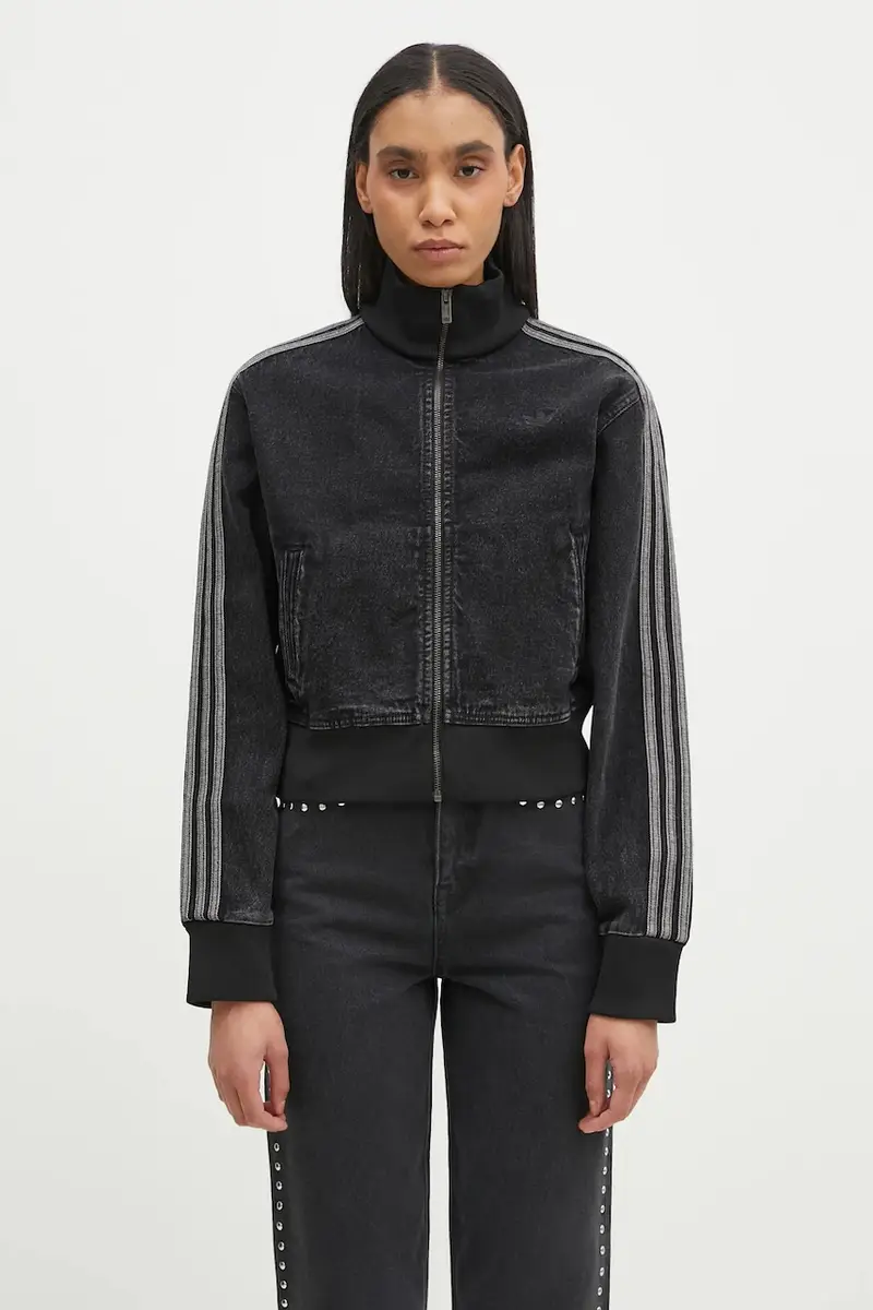 felpa Adicolor Denim Tracktop donna colore nero JD3110