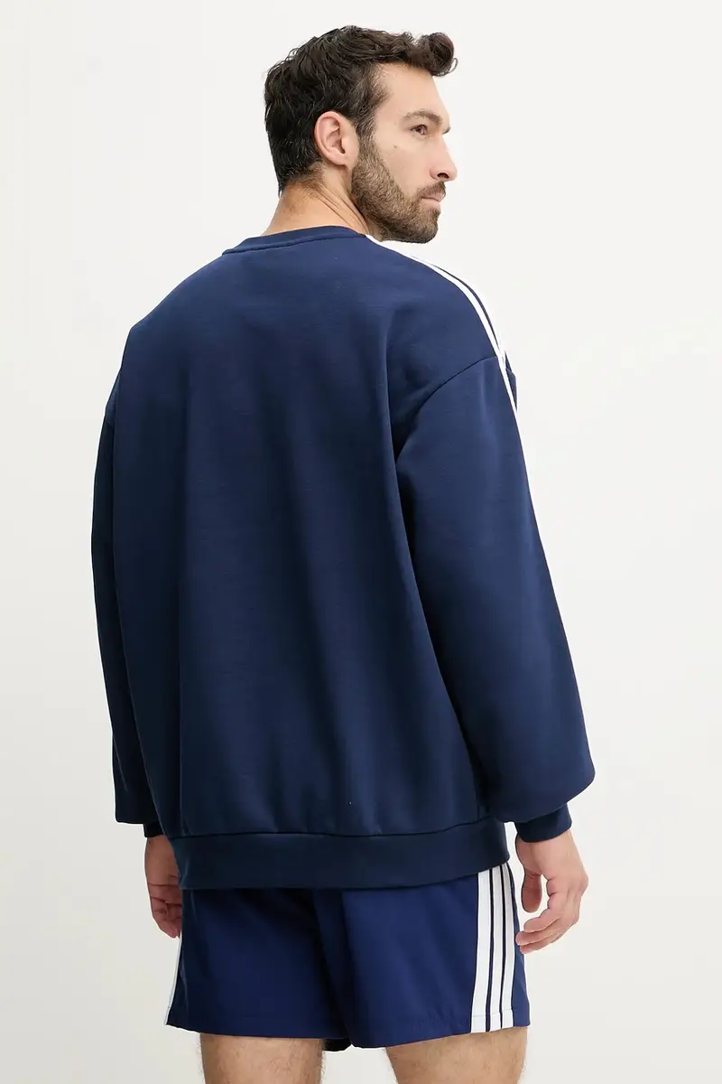 felpa Adicolor uomo colore blu navy con applicazione JP1063 miniatura 3