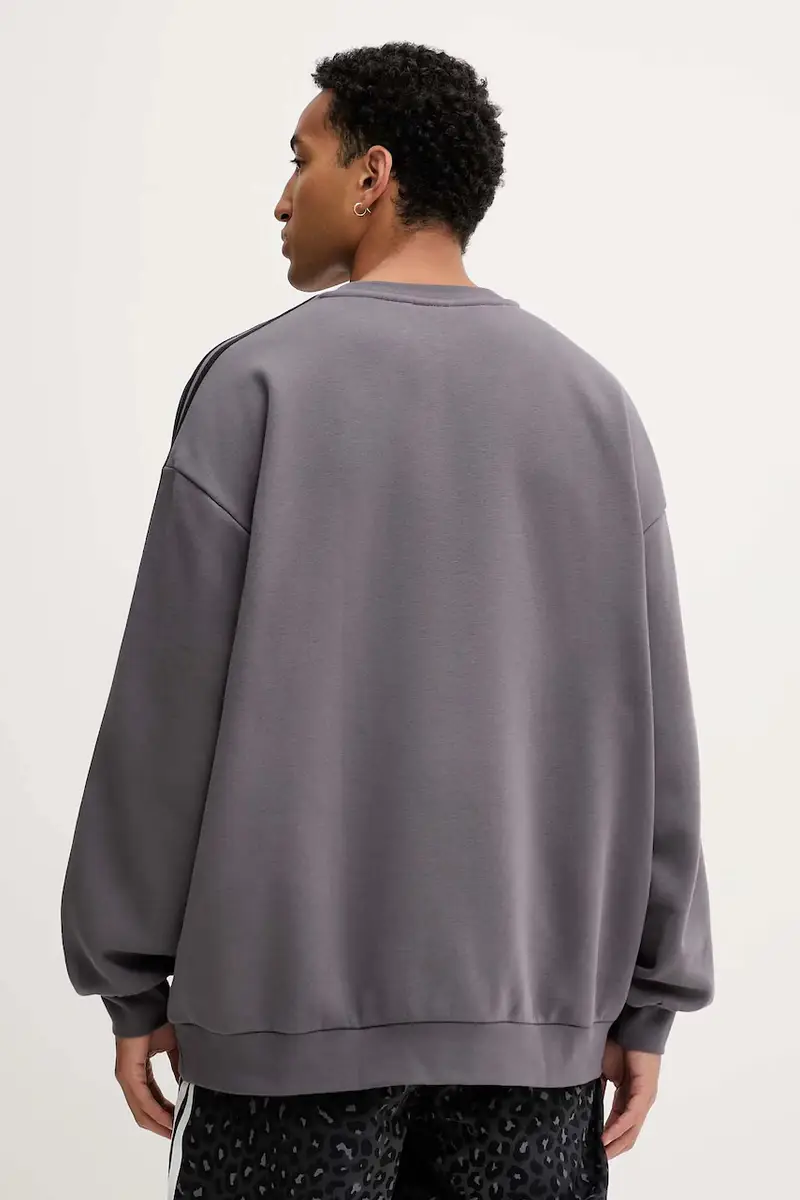 felpa Adicolor uomo colore violetto con applicazione JY1402 miniatura 3