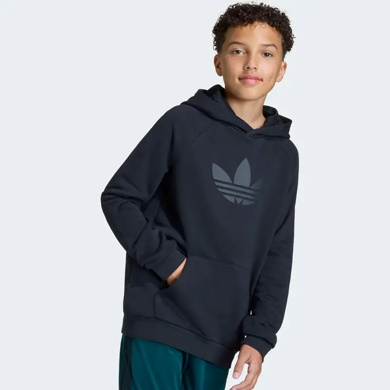 Felpa antracite / nero miniatura 2