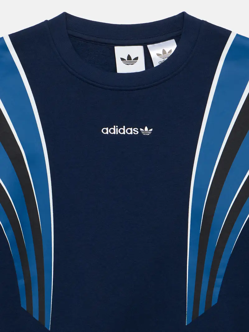 Felpa blu / navy / nero / bianco miniatura 3