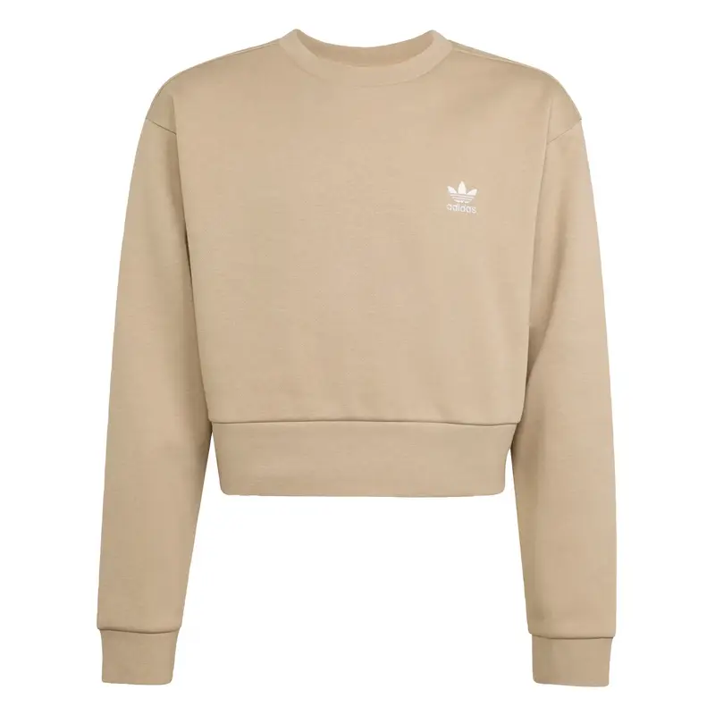 Felpa BOXY CREW beige / bianco