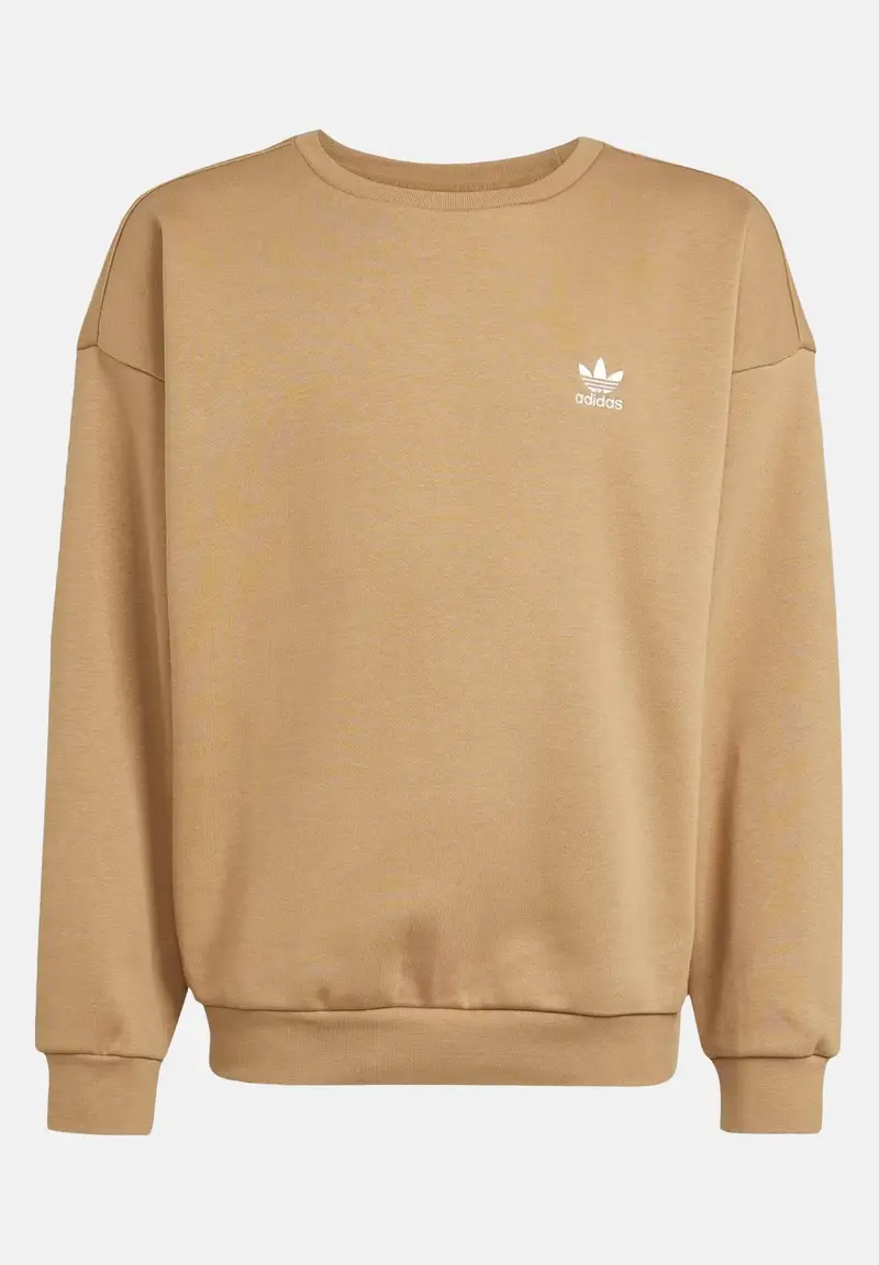 felpa boyfriend crew beige da bambino e da bambina.Fe