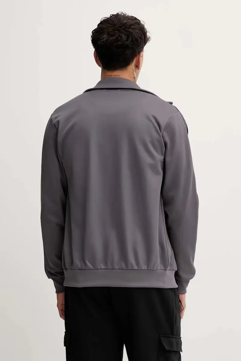 felpa Classic Tt uomo colore marrone con applicazione JY1281 miniatura 3