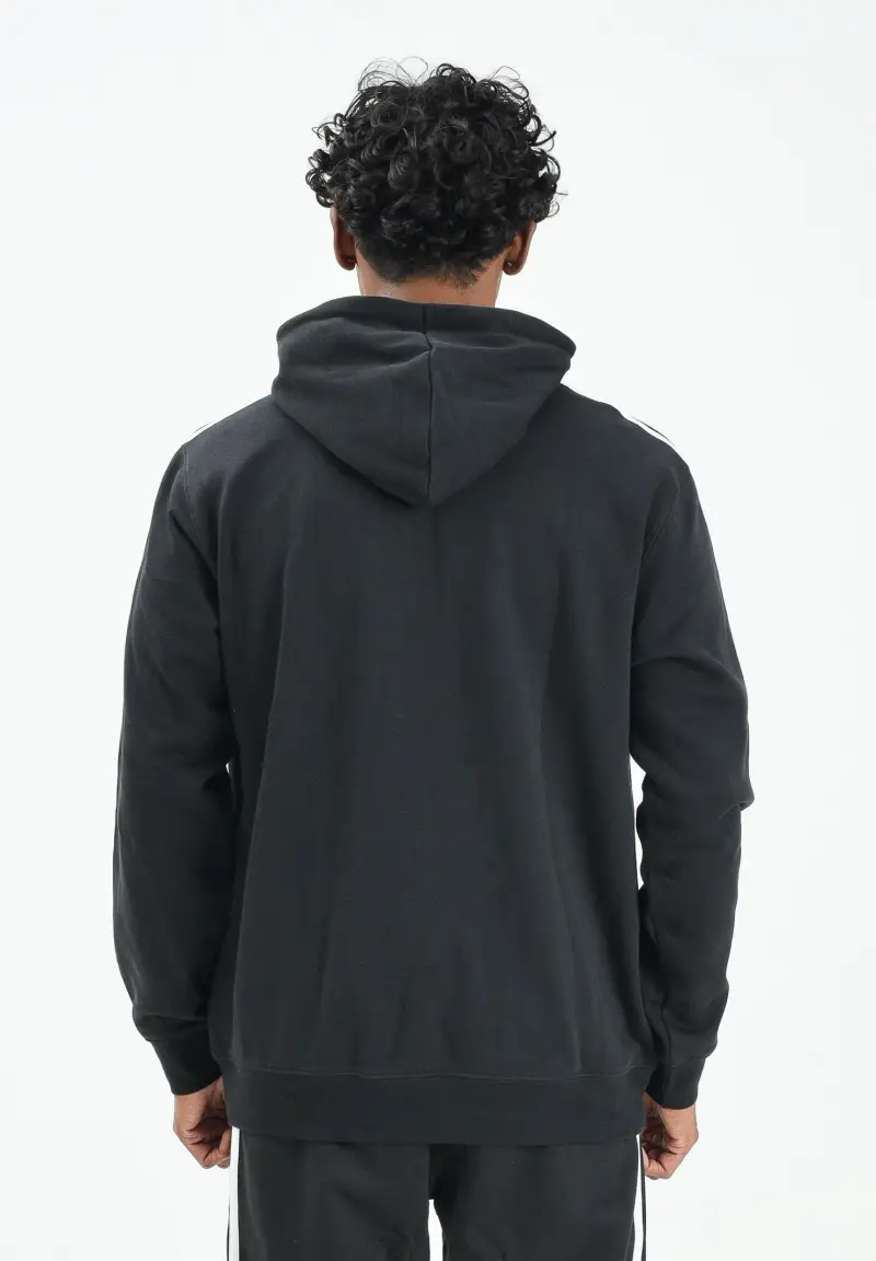 Felpa con cappuccio Adicolor Classics 3-Stripes nera da uomo miniatura 3