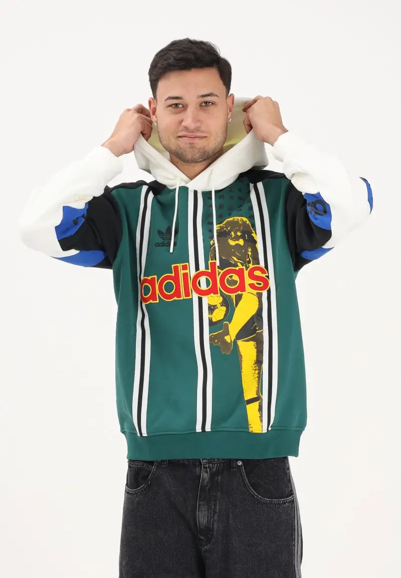 Felpa con cappuccio Archive Football multicolore da uomo miniatura 2