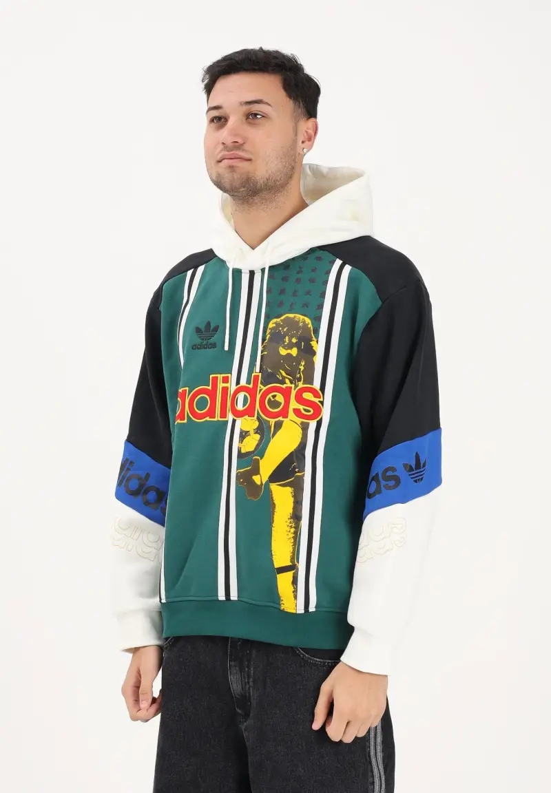 Felpa con cappuccio Archive Football multicolore da uomo