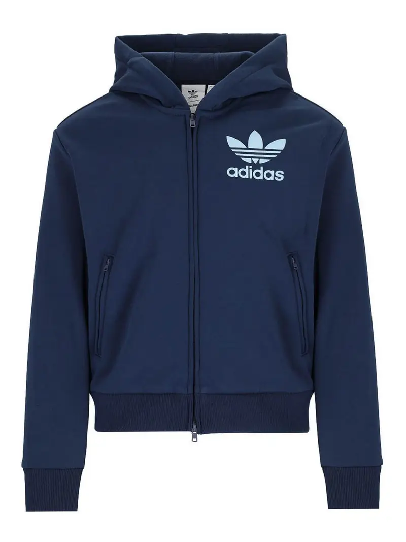 Felpa Con Cappuccio Blu