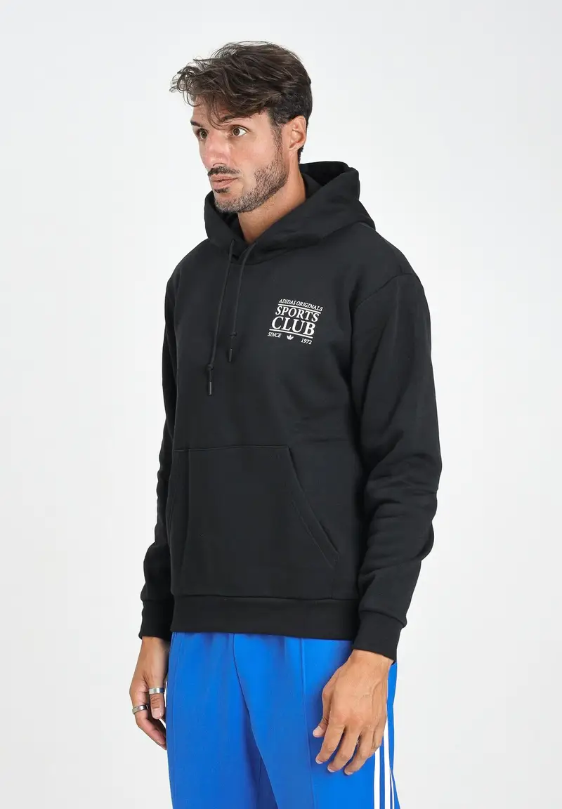 ADIDAS ORIGINALS Felpa con cappuccio Graphic nera da uomo