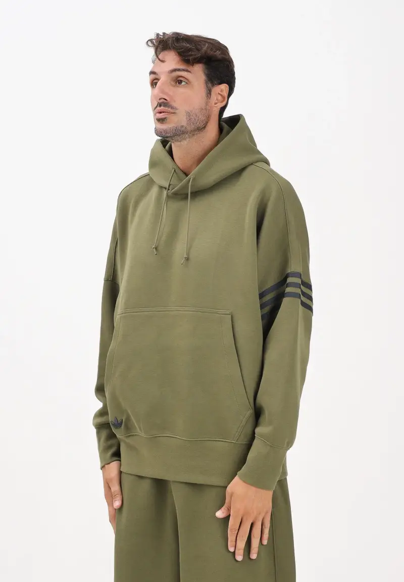 Felpa con cappuccio Neuclassics verde pisello da uomo