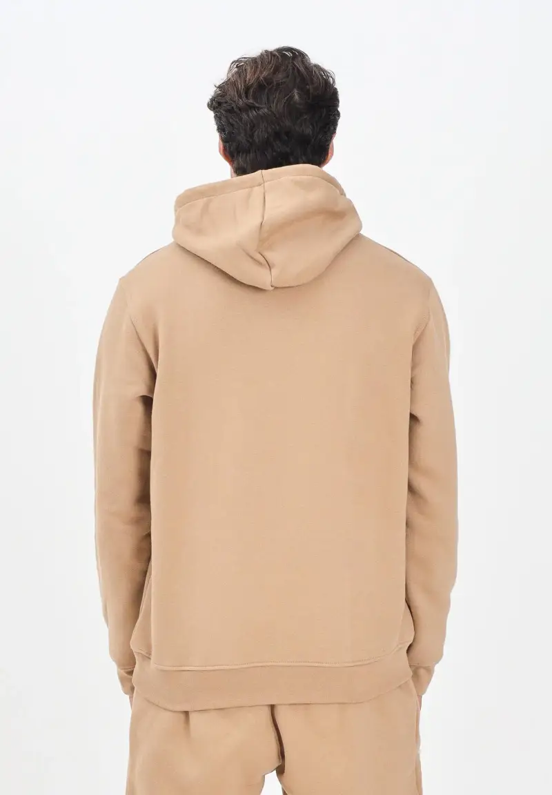 Felpa con cappuccio Trefoil Essentials beige da uomo miniatura 3