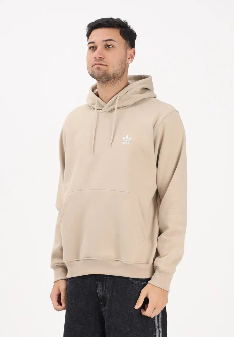 Felpa con cappuccio TREFOIL ESSENTIALS beige da uomo