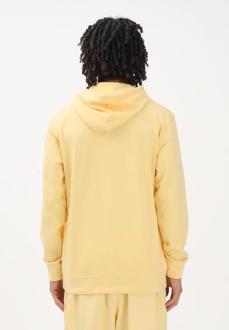Felpa con cappuccio Trefoil Essentials Loose gialla da uomo miniatura 3