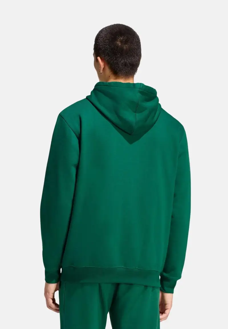 Felpa con cappuccio Trefoil Essentials Loose verde da uomo miniatura 3