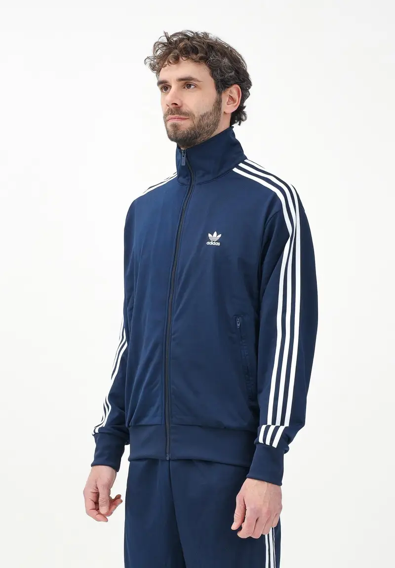 ADIDAS ORIGINALS Felpa con zip adicolor Classics Firebird blu da uomo