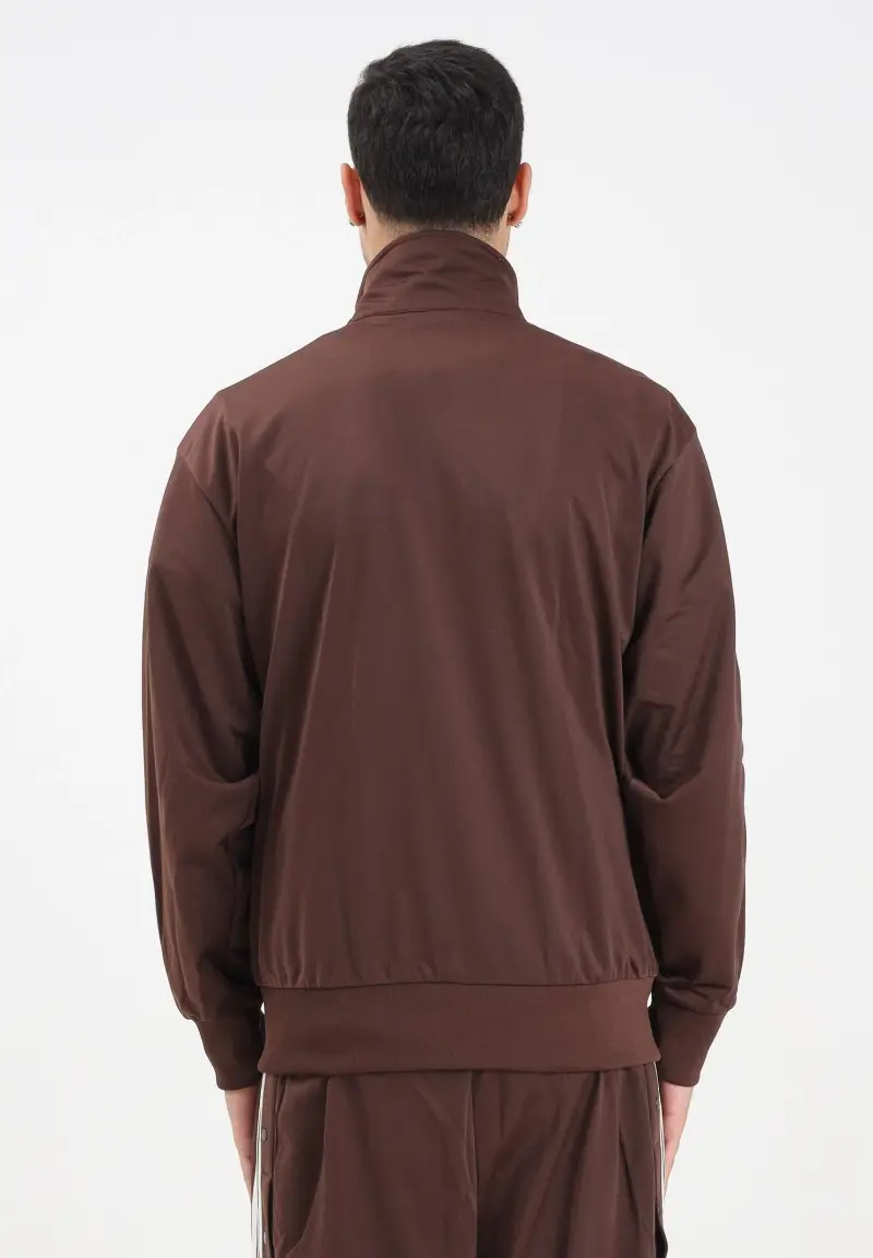 Felpa con zip Adicolor Classics Firebird marrone da uomo miniatura 3