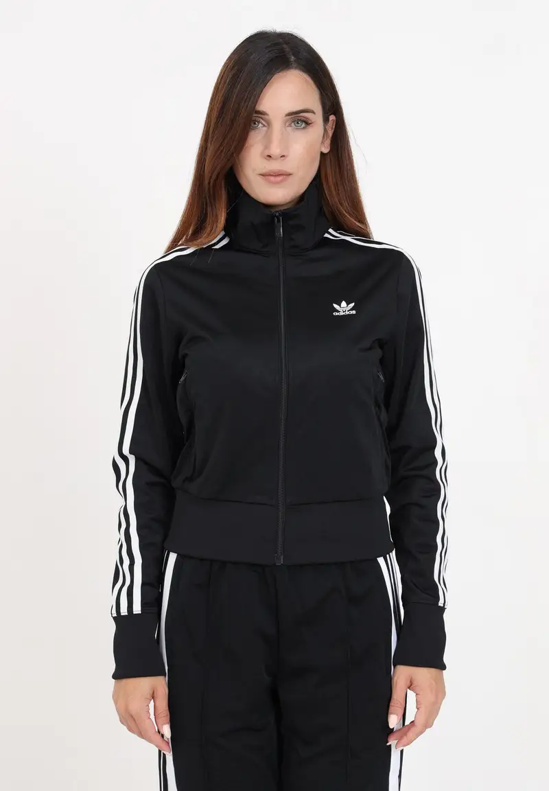 ADIDAS ORIGINALS Felpa con zip Adicolor Classics Firebird nera da donna