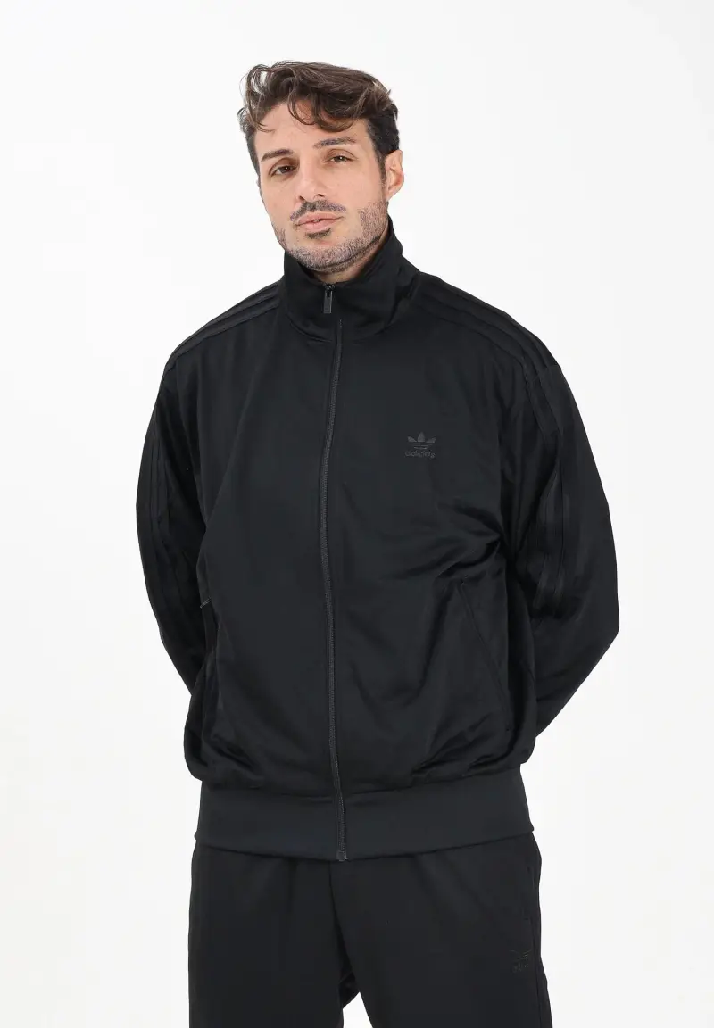 Felpa con zip Adicolor Classics Firebird nera da uomo miniatura 2