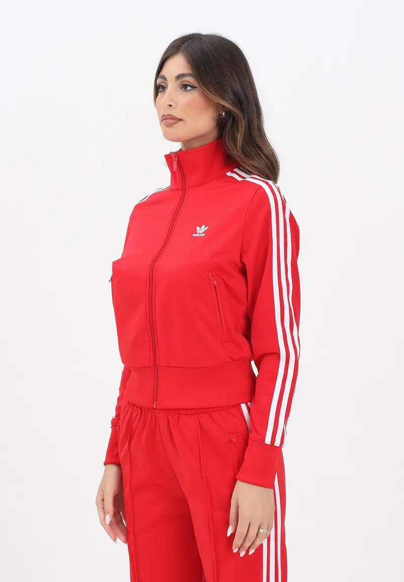 ADIDAS ORIGINALS Felpa con zip Adicolor Classics Firebird rossa da donna