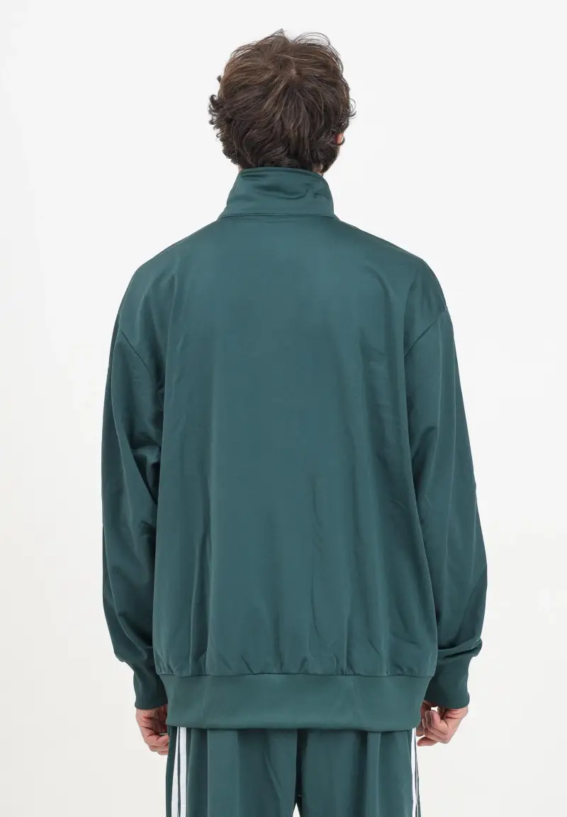 Felpa con zip adicolor Classics Firebird verde da uomo miniatura 3