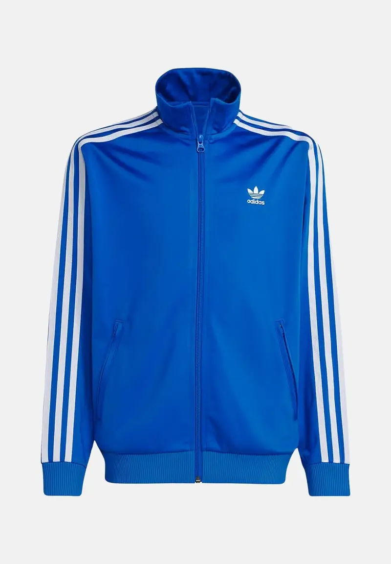 ADIDAS ORIGINALS Felpa con zip adicolor Firebird blu per bambino e bambina