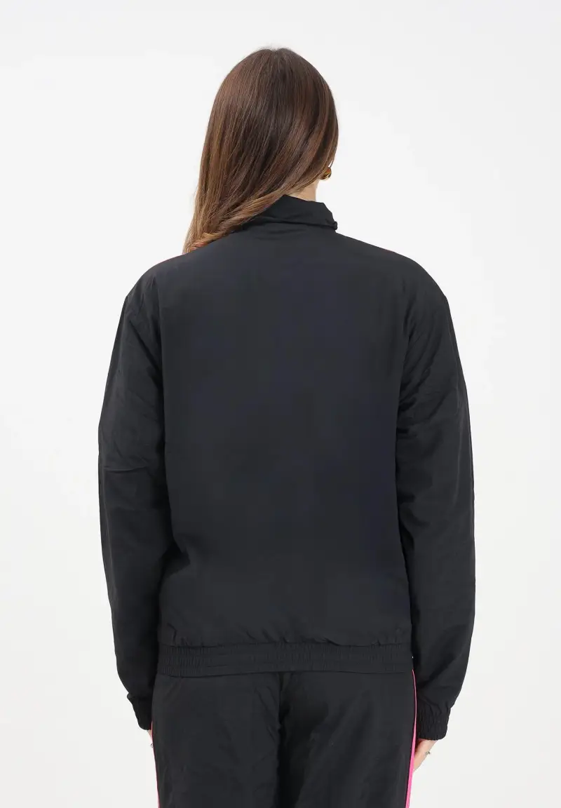 Felpa con zip Adicolor Woven Firebird nera da donna miniatura 3