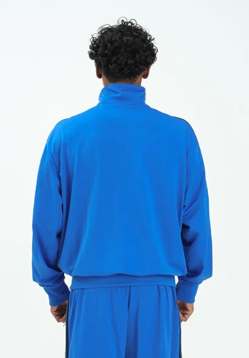 Felpa con zip Firebird Adicolor Classics blu da uomo miniatura 3