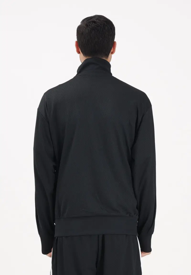 Felpa con zip Firebird Adicolor Mesh nera da uomo miniatura 3