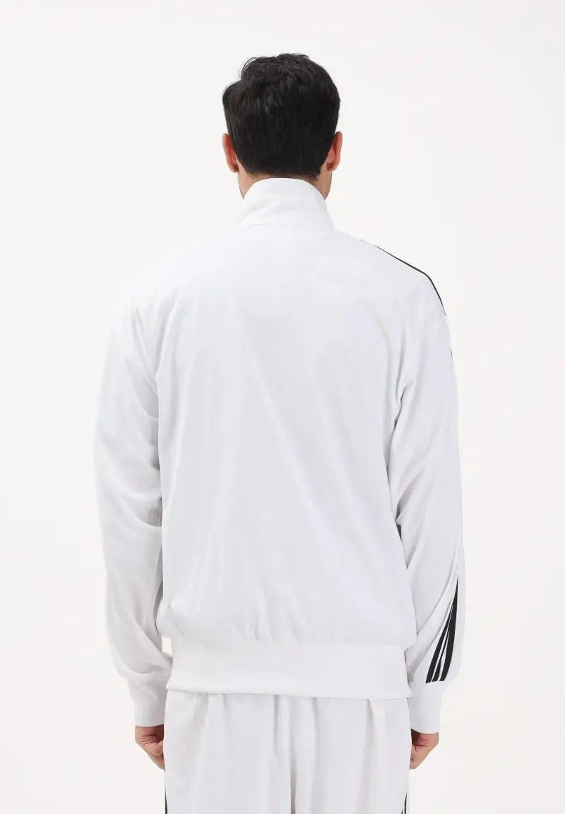 Felpa con zip FIREBIRD bianca e nera da uomo miniatura 3