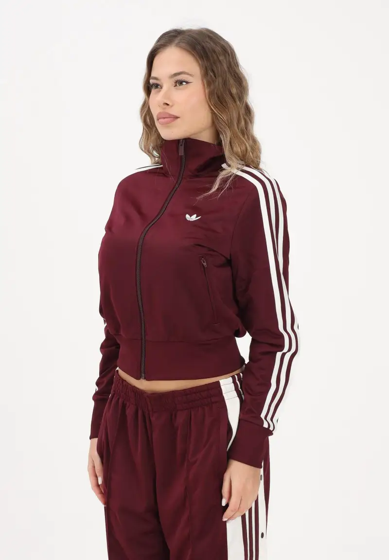 Felpa con zip FIREBIRD CLASSIC bordeaux da donna