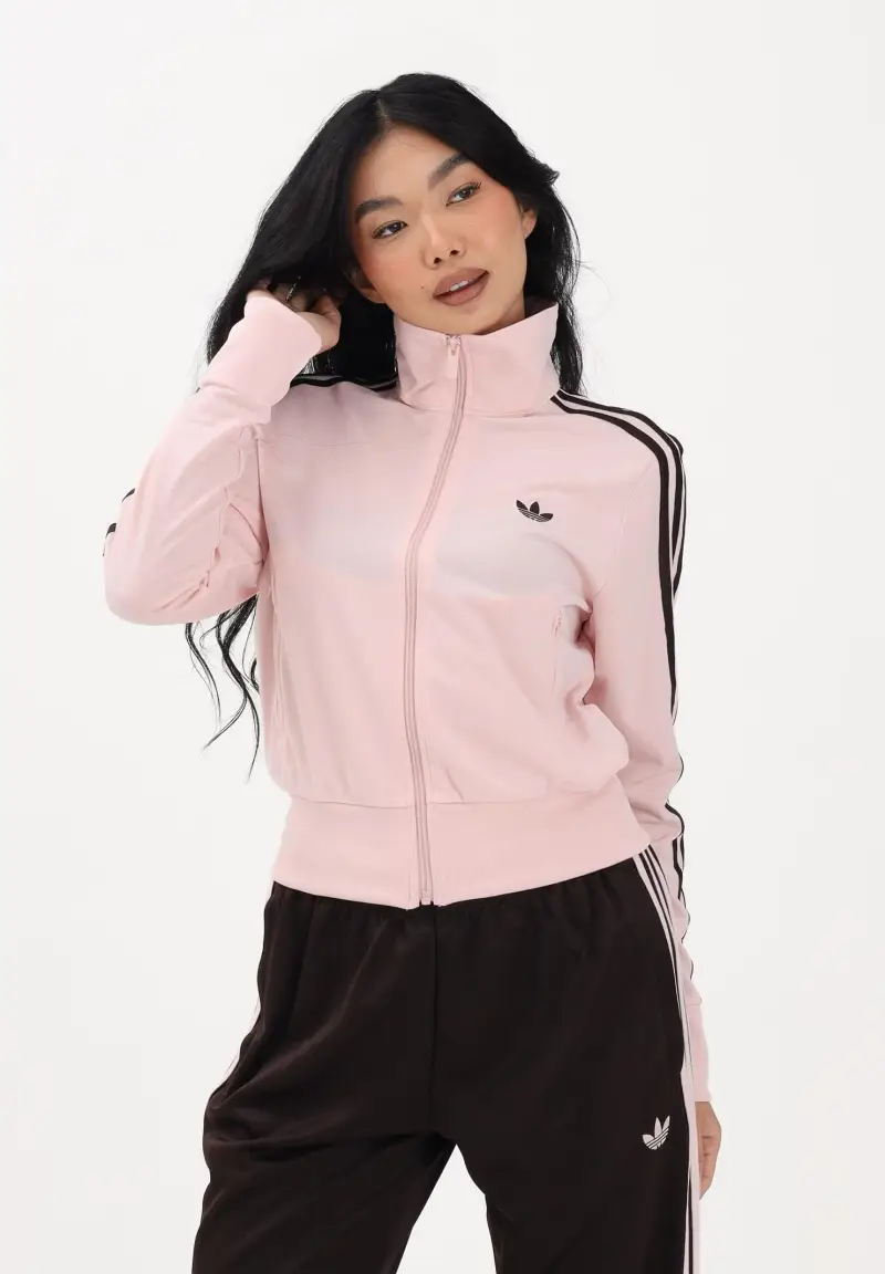 Felpa con zip FIREBIRD CLASSIC rosa e marrone da donna miniatura 2