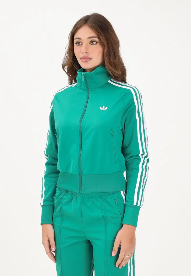 Felpa con zip FIREBIRD CLASSIC verde da donna