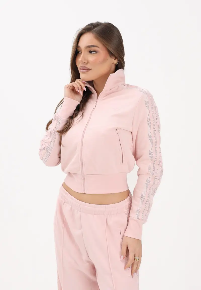 Felpa con zip FIREBIRD LACE rosa da donna miniatura 2