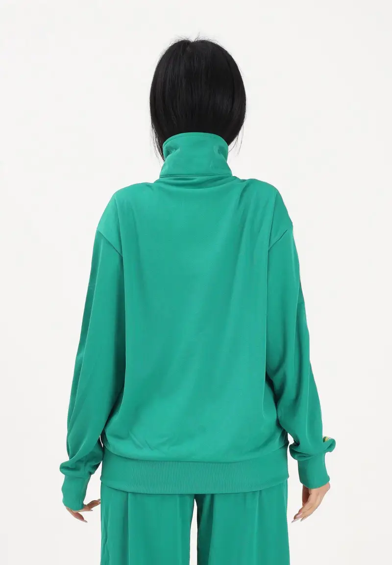 Felpa con zip Firebird Loose verde da donna miniatura 3
