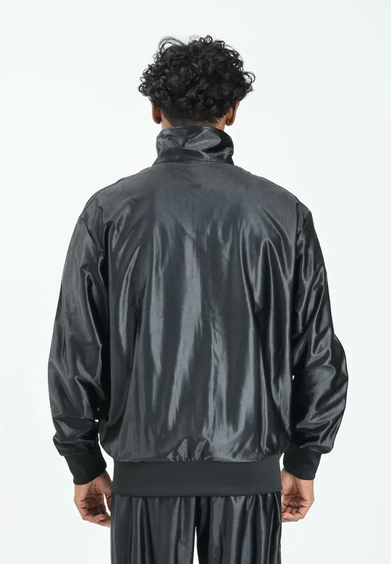 Felpa con zip Firebird Metallic nera da uomo miniatura 3