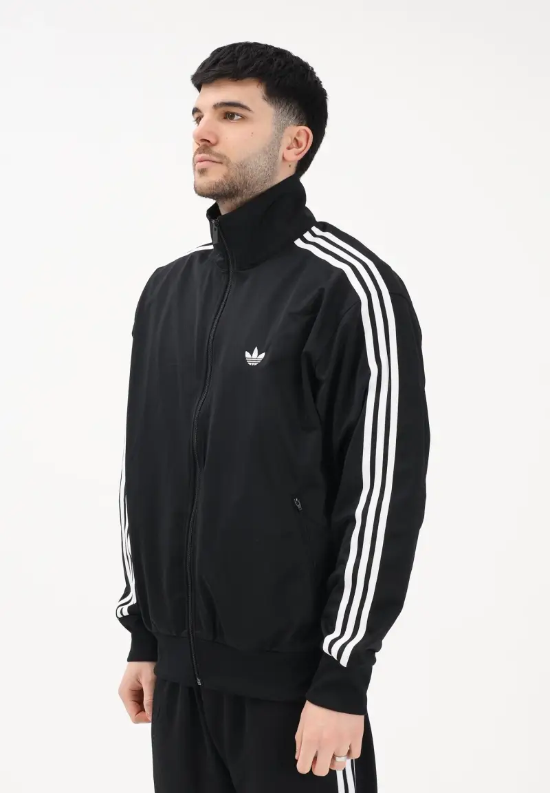 Felpa con zip FIREBIRD nera da uomo