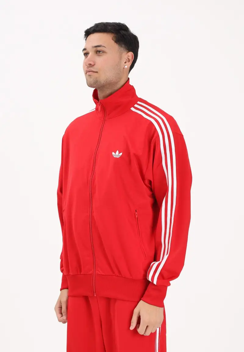 Felpa con zip FIREBIRD rossa da uomo