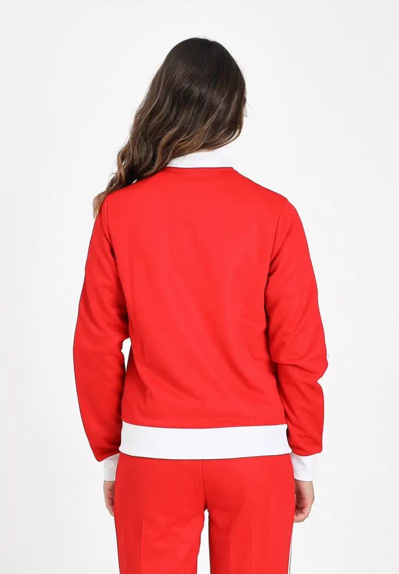 ADIDAS ORIGINALS Felpa con zip Heritage rossa da donna miniatura 2