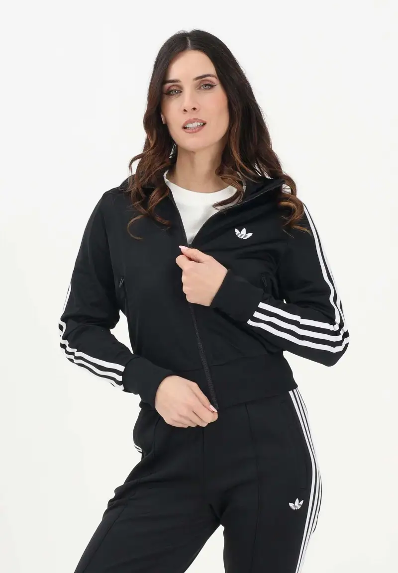 Felpa con zip in pile FIREBIRD CLASSIC nera da donna miniatura 2