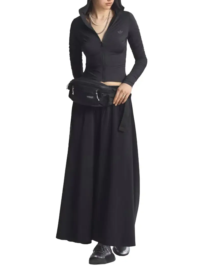 Felpa con Zip NERO miniatura 3