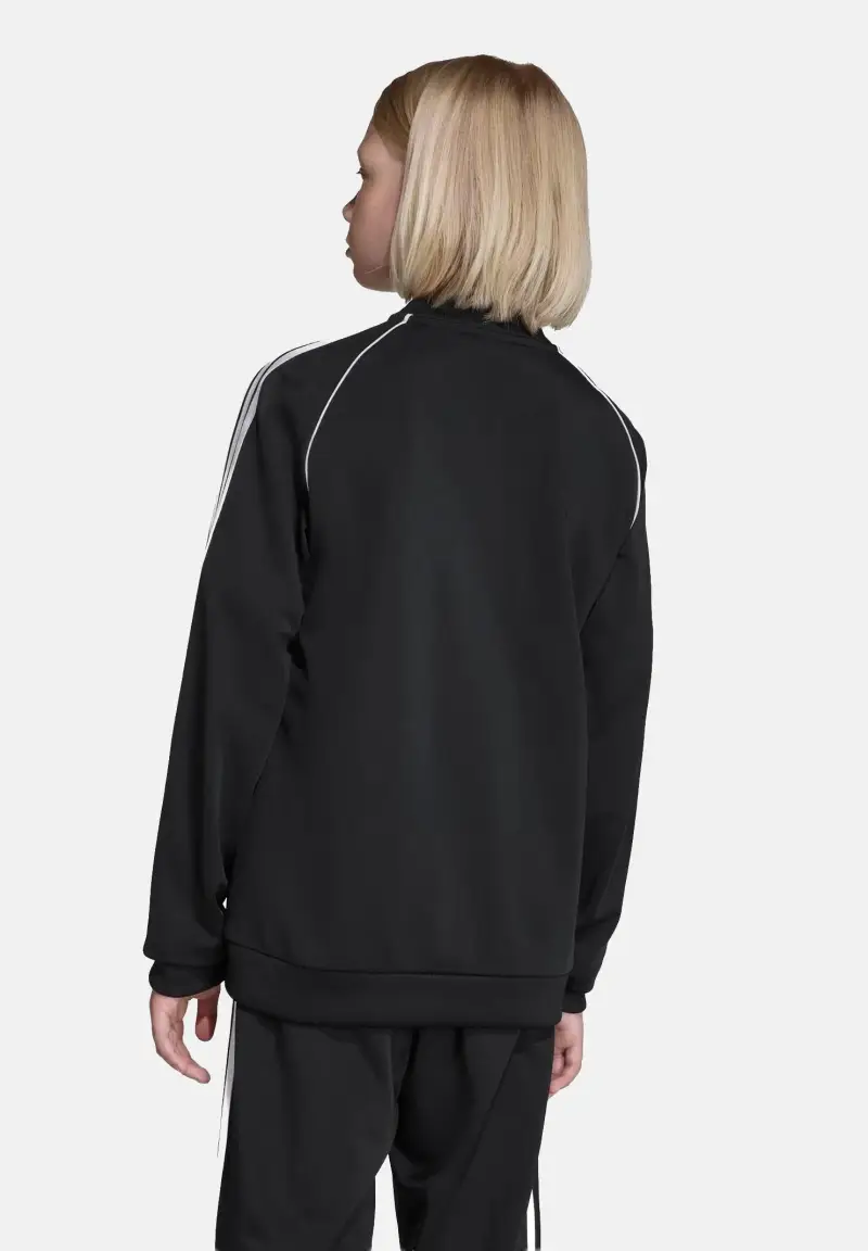 Felpa con zip SST nera per bambino e bambina miniatura 3