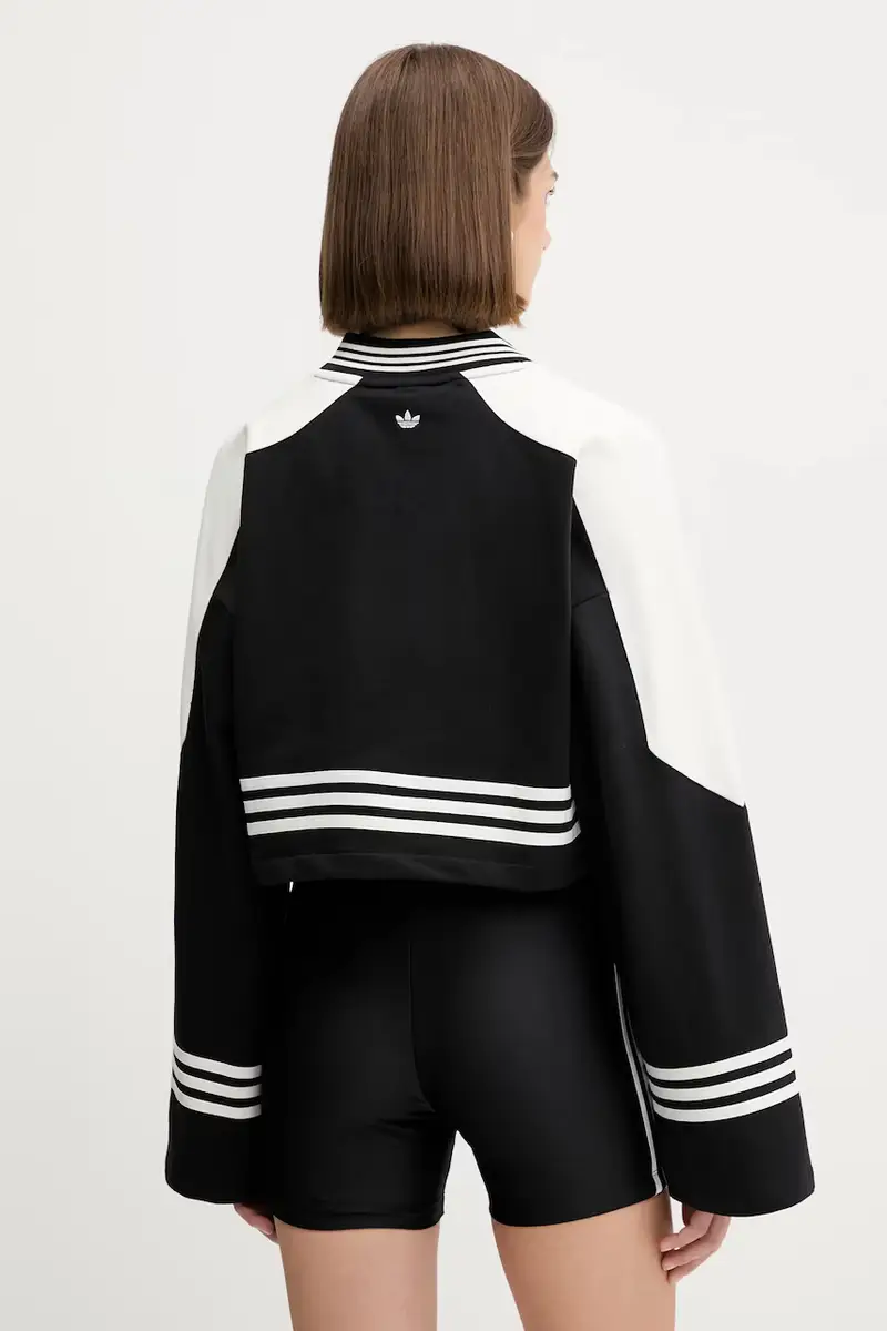 felpa Crew Sweatshirt donna colore nero JW7273 miniatura 3