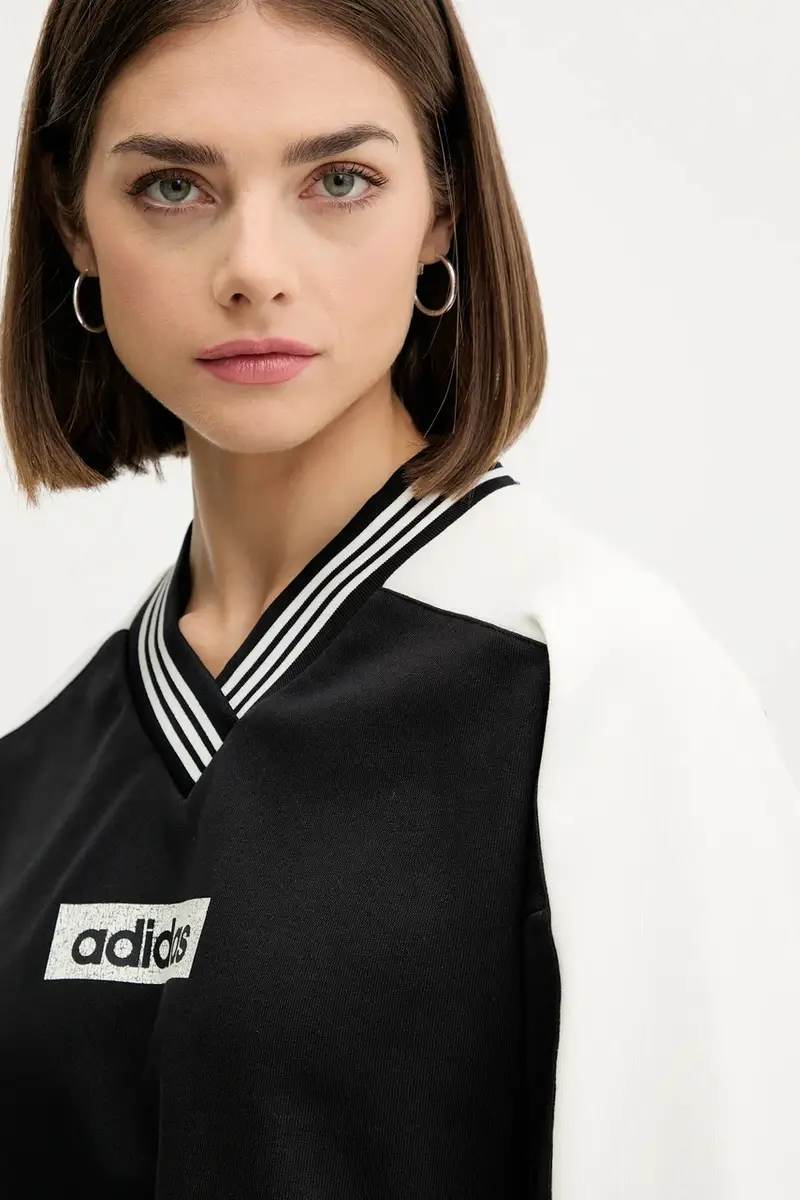 felpa Crew Sweatshirt donna colore nero JW7273 miniatura 4