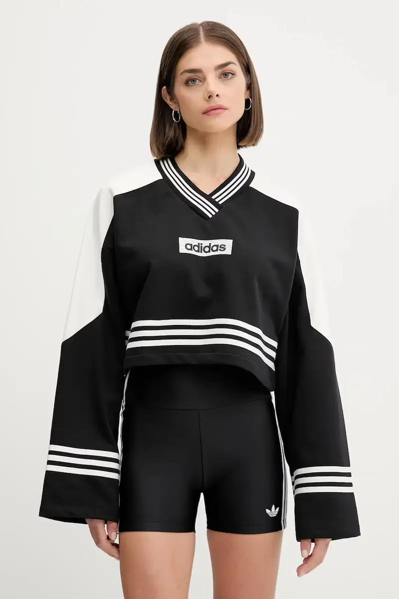 felpa Crew Sweatshirt donna colore nero JW7273