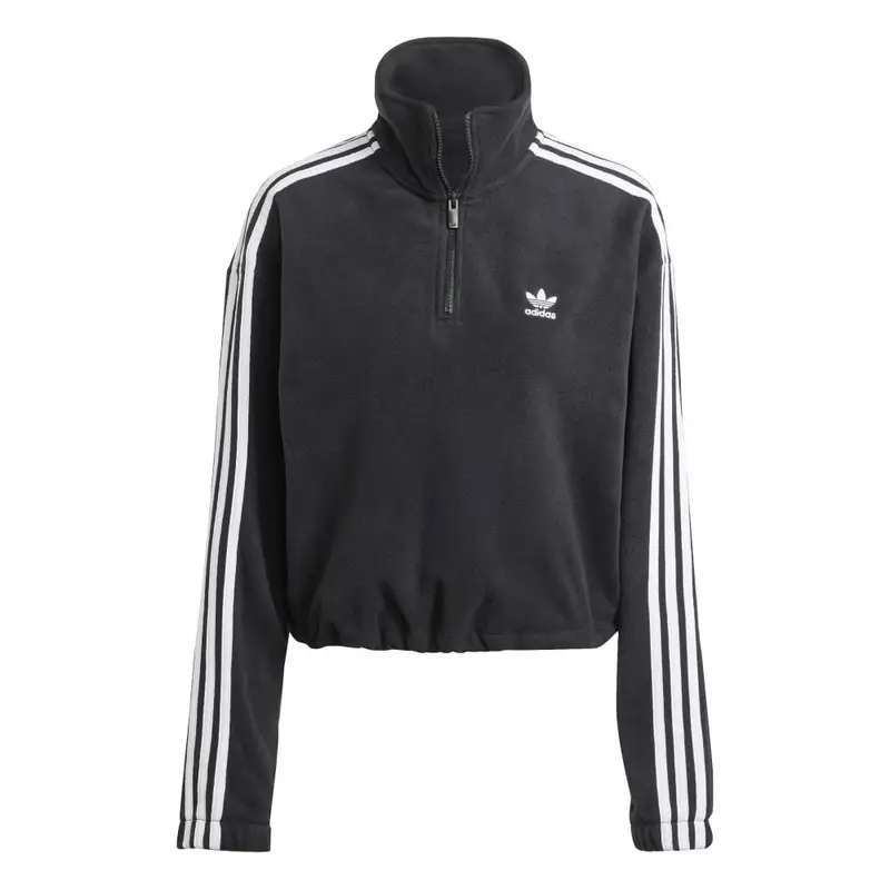 Felpa Crop Top Polar Nero Donna S