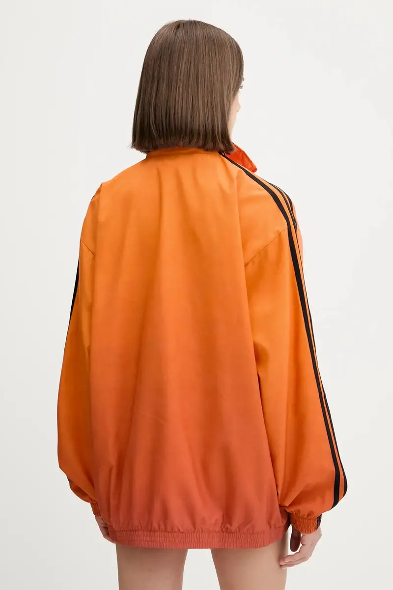 felpa donna colore arancione con applicazione JW7259 miniatura 3