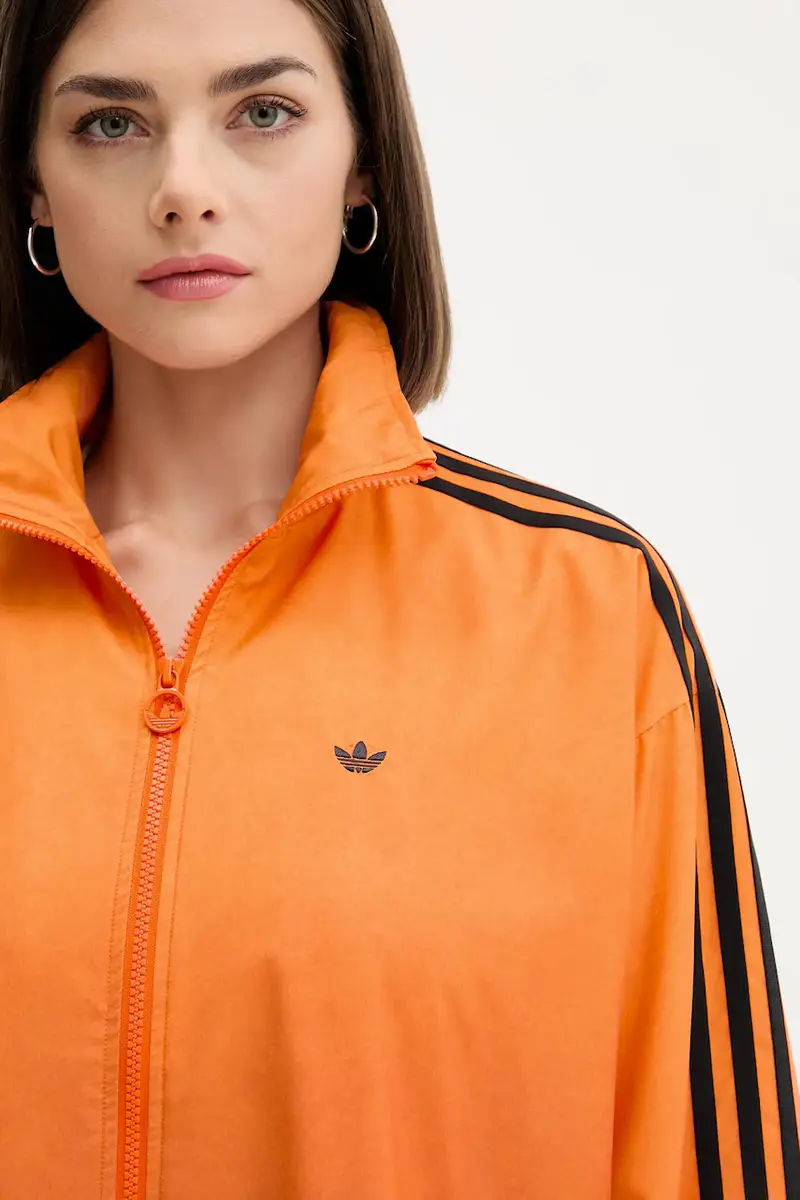 felpa donna colore arancione con applicazione JW7259 miniatura 4