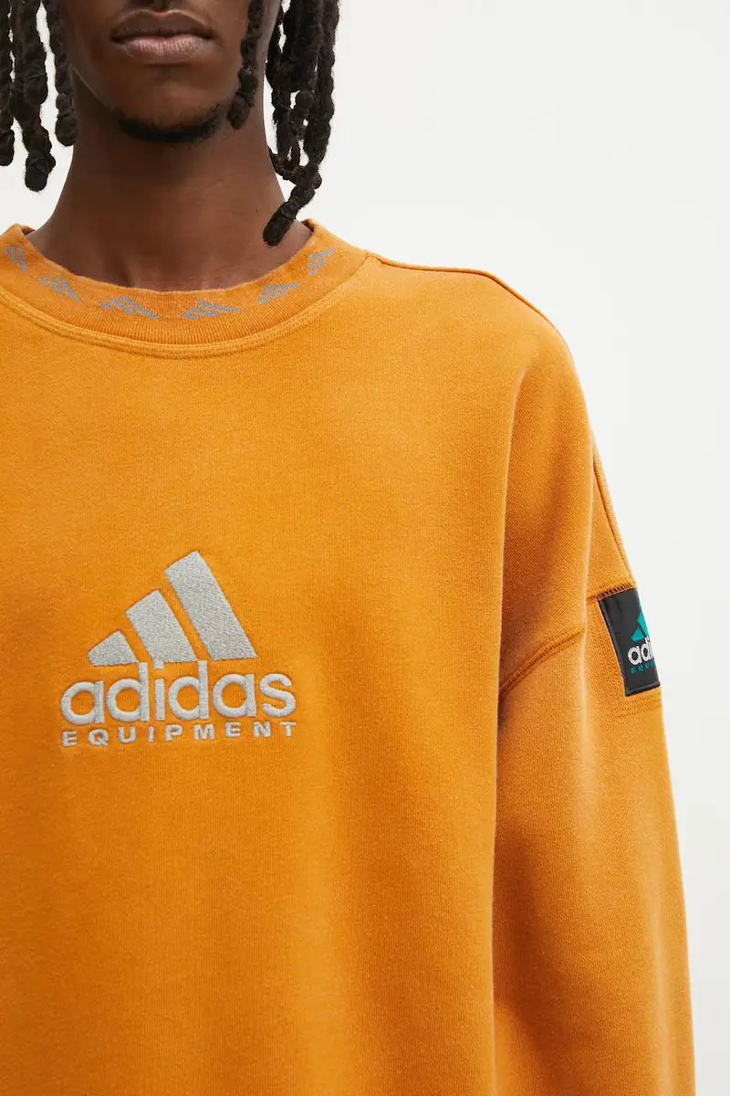 felpa EQT Sweatshirt uomo colore giallo JX1457 miniatura 5