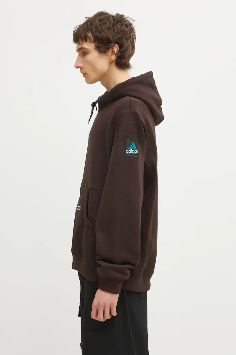 felpa Equipment Hoodie Marrone miniatura 2